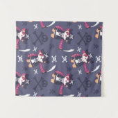 Tenture Motif d'ours panda pirate mignon (Devant (Horizontal))