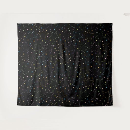 Tenture Motif du ciel de nuit étoilé (Devant (Horizontal))