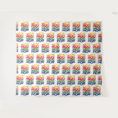 Tenture Motif du logo de l'entreprise White Simple (Devant (Horizontal))