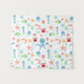 Tenture Motif du monde marin (Devant (Horizontal))