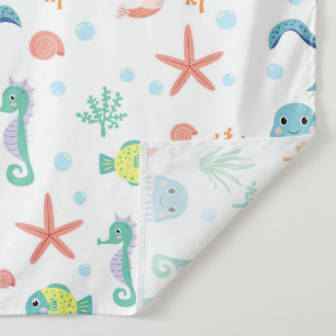 Tenture Motif du monde marin