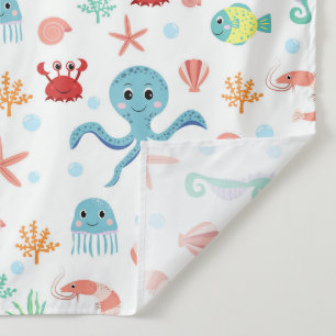 Tenture Motif du monde marin