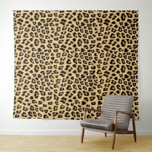 Tenture Motif Empreinte de léopard