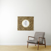 Tenture Motif Empreinte de léopard sauvage et exotique (En situation (horizontale))