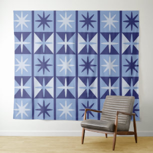 Tenture Motif en forme d'étoile du milieu du siècle modern