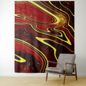 Tenture Motif en marbre rose or (En situation)