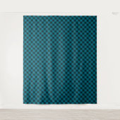 Tenture Motif entrelacé bleu (Devant)