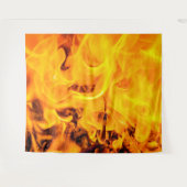 Tenture Motif Feu Et Flames (Devant (Horizontal))