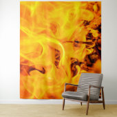 Tenture Motif Feu Et Flames (En situation)
