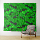 Tenture Motif feuille de banane (En situation (horizontale))