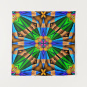 Tenture Motif Fleurs Abstraites uniques (Devant)