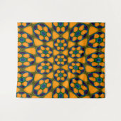 Tenture Motif Fleurs Abstraites uniques (Devant (Horizontal))