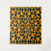 Tenture Motif Fleurs Abstraites uniques (Devant)