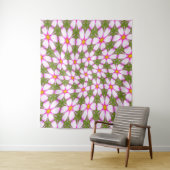 Tenture Motif Fleurs Cosmos (En situation)