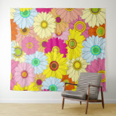 Tenture motif floral (En situation (horizontale))