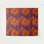 Tenture Motif Floral Abstrait Chaud Boho Moitié Grunge (Devant (Horizontal))