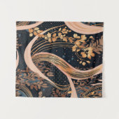 Tenture motif floral Abstrait, pois, vignes (Devant (Horizontal))