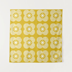 Tenture Motif floral abstrait vintage. Style nordique. Vin