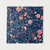 Tenture Motif floral aquarelle sans couture. (Devant (Horizontal))