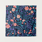 Tenture Motif floral aquarelle sans couture. (Devant)