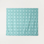 Tenture Motif floral, bleu Turquoise (Devant (Horizontal))