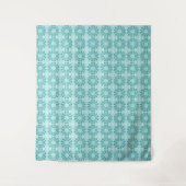 Tenture Motif floral, bleu Turquoise (Devant)