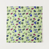 Tenture Motif floral cool (Devant (Horizontal))