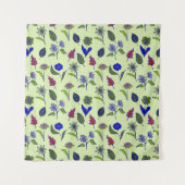 Tenture Motif floral cool (Devant)