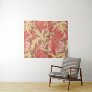 Tenture Motif floral de Nouveau d'art de pavots de William