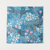 Tenture Motif floral fantaisiste : conception printanière  (Devant (Horizontal))