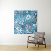 Tenture Motif floral fantaisiste : conception printanière  (En situation (horizontale))