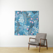 Tenture Motif floral fantaisiste : conception printanière  (En situation)