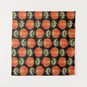 Tenture Motif floral incolore (Devant (Horizontal))