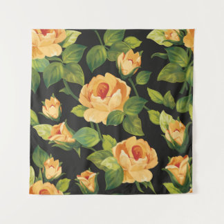 Tenture Motif floral incomparable avec de beaux roses