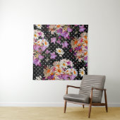 Tenture Motif floral incomparable. Bouquet de fleurs sauva (En situation (horizontale))