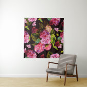 Tenture Motif floral incomparable. Hydrangée sur une sur u (En situation (horizontale))