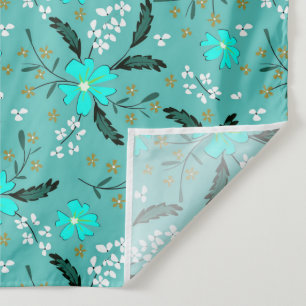 Tenture Motif floral monochrome néon.