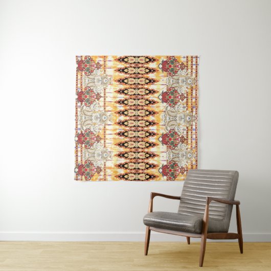 Tenture Motif floral mughien ethnique incomparable (En situation (horizontale))