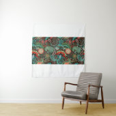 Tenture Motif floral sans couture avec éléments cachemire (En situation)