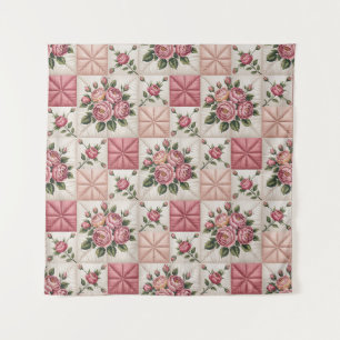 Tenture Motif floral sans couture, motif de roses sans cou
