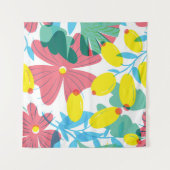 Tenture Motif floral transparent avec éléments de transpar (Devant (Horizontal))