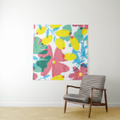 Tenture Motif floral transparent avec éléments de transpar (En situation)