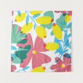 Tenture Motif floral transparent avec éléments de transpar (Devant)