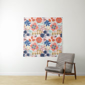 Tenture Motif floral transparent sur blanc. backgro Abstra (En situation (horizontale))