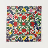 Tenture Motif folklorique multicolore (Devant (Horizontal))