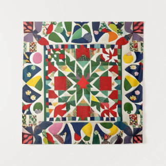 Tenture Motif folklorique multicolore