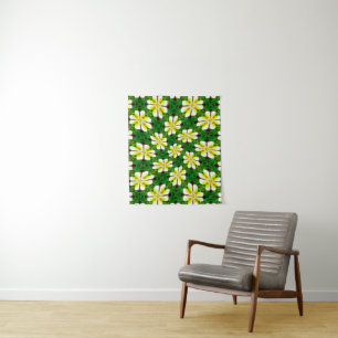 Tenture Motif frangipanier jaune