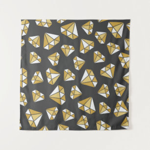 Tenture motif gem sans soudure. illustration vintage