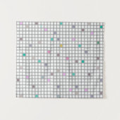 Tenture Motif géométrique À damiers multicolore (Devant (Horizontal))