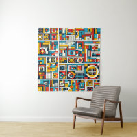 Motif géométrique coloré esthétique